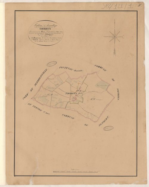 Favrieux - Plans de la Préfecture de Seine-et-Oise