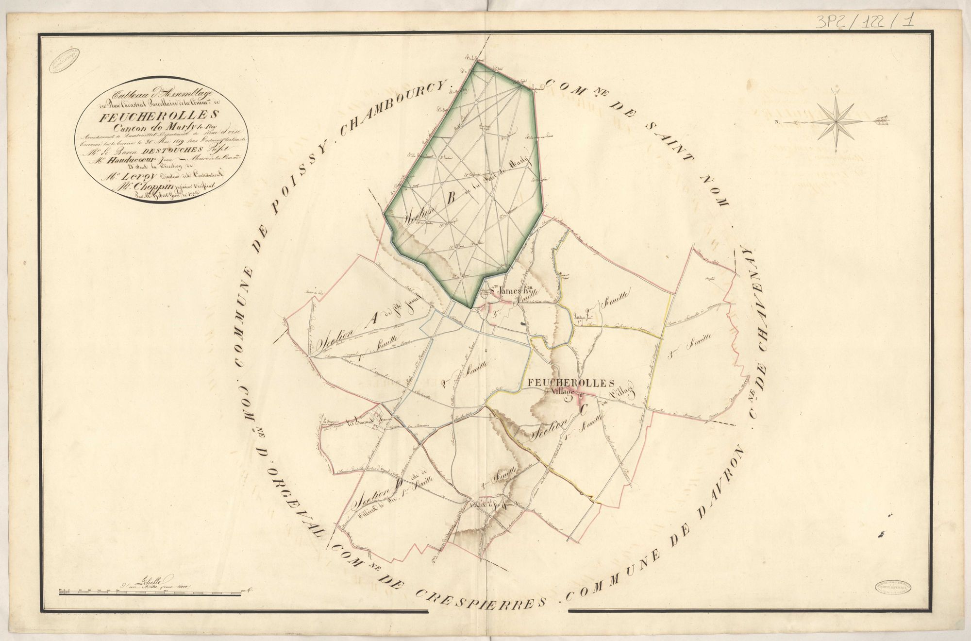 Feucherolles - Plans de la Préfecture de Seine-et-Oise