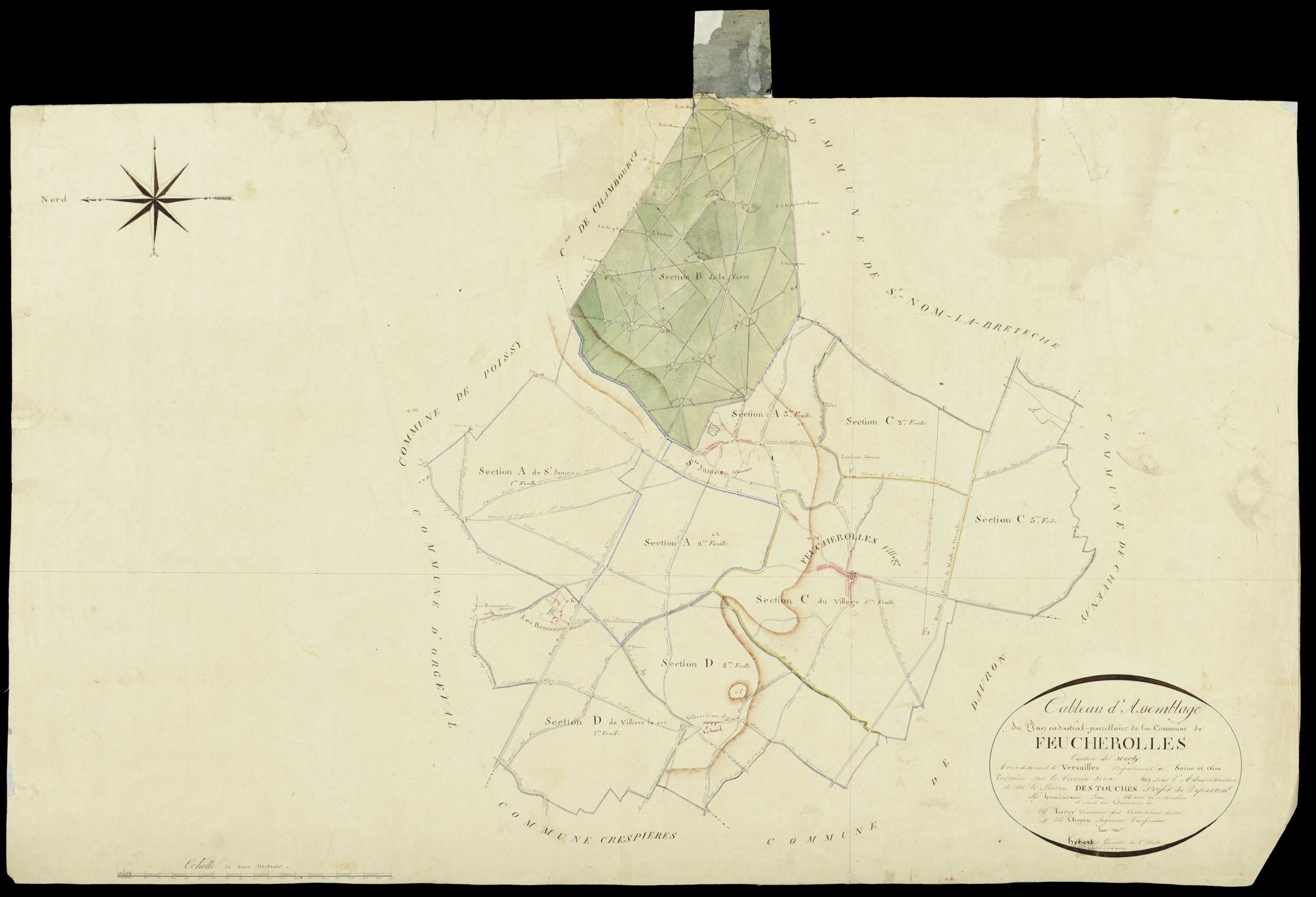 Feucherolles - Plans de l’Administration du cadastre