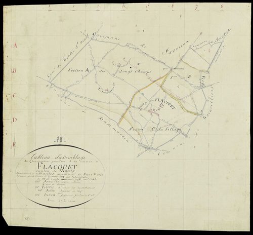 Flacourt - Plans de l’Administration du cadastre