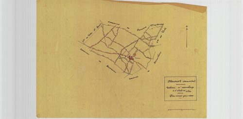 Flacourt - Plans du cadastre rénové