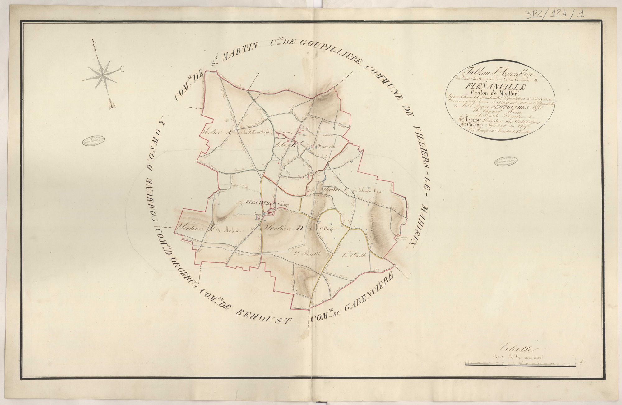 Flexanville - Plans de la Préfecture de Seine-et-Oise