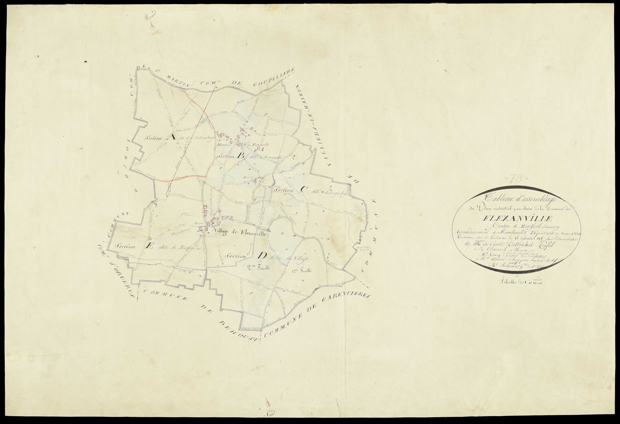 Flexanville - Plans de l’Administration du cadastre