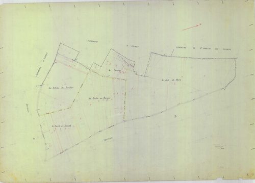 Flexanville - Plans du cadastre remembré