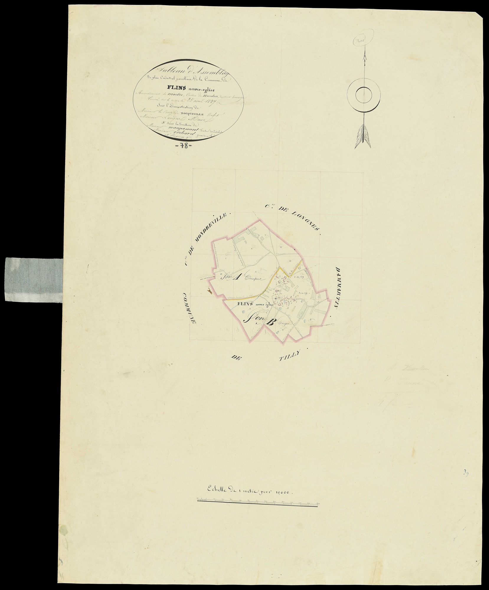 Flins-Neuve-Église - Plans de l’Administration du cadastre