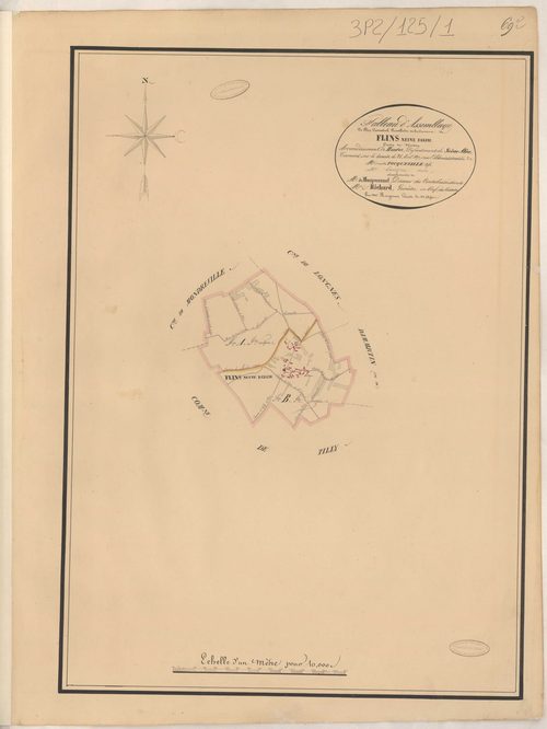Flins-Neuve-Église - Plans de la Préfecture de Seine-et-Oise