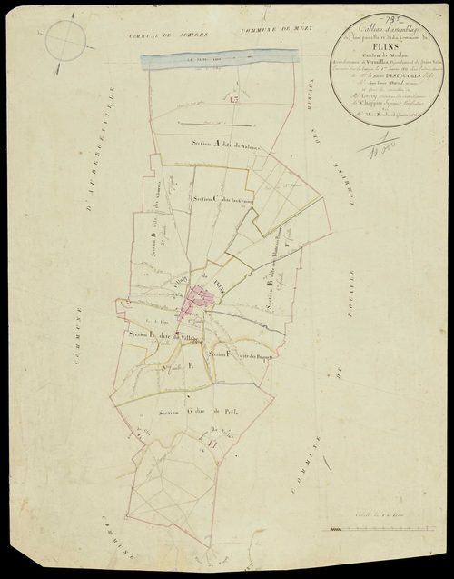 Flins-sur-Seine - Plans de l’Administration du cadastre
