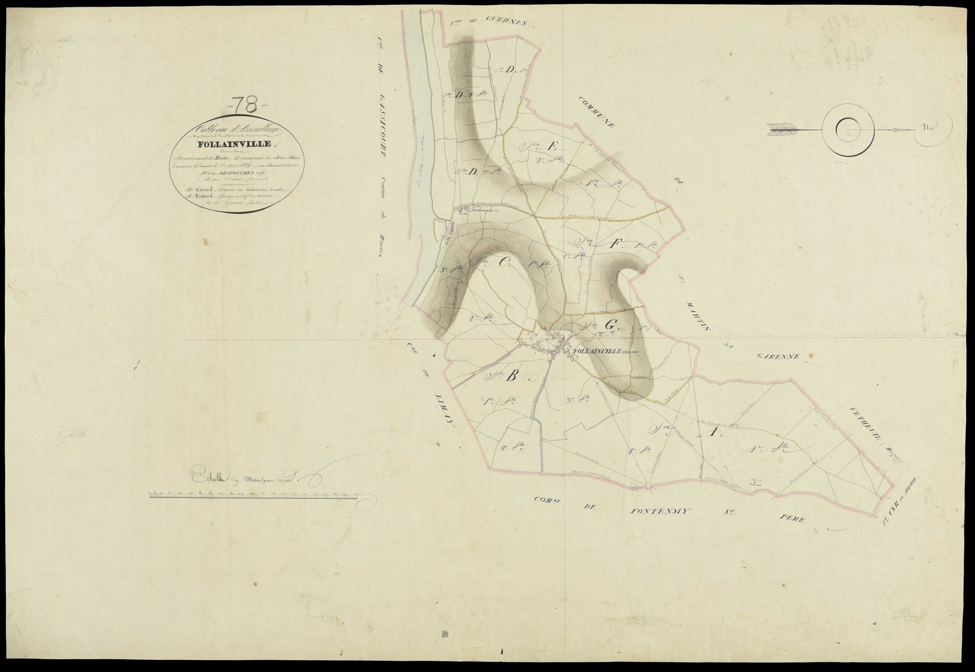Follainville-Dennemont - Plans de l’Administration du cadastre