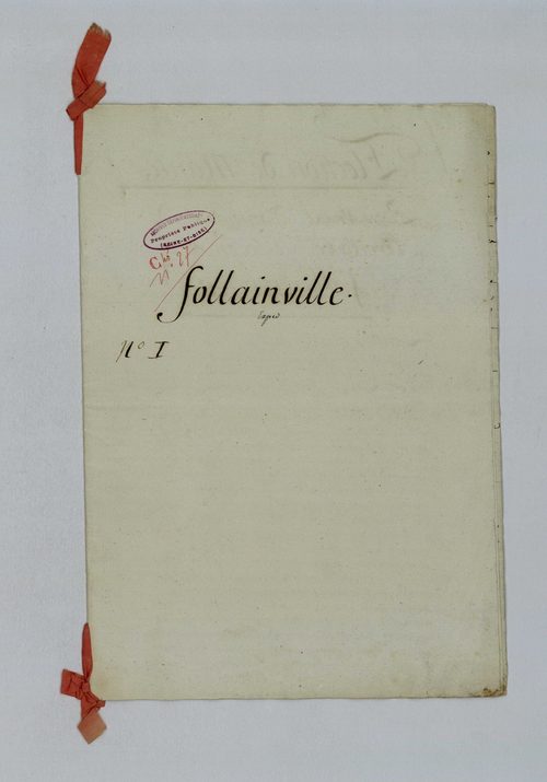 Follainville-Dennemont - Procès-verbal d'arpentage du territoire de la paroisse de Follainville-Dennemont
