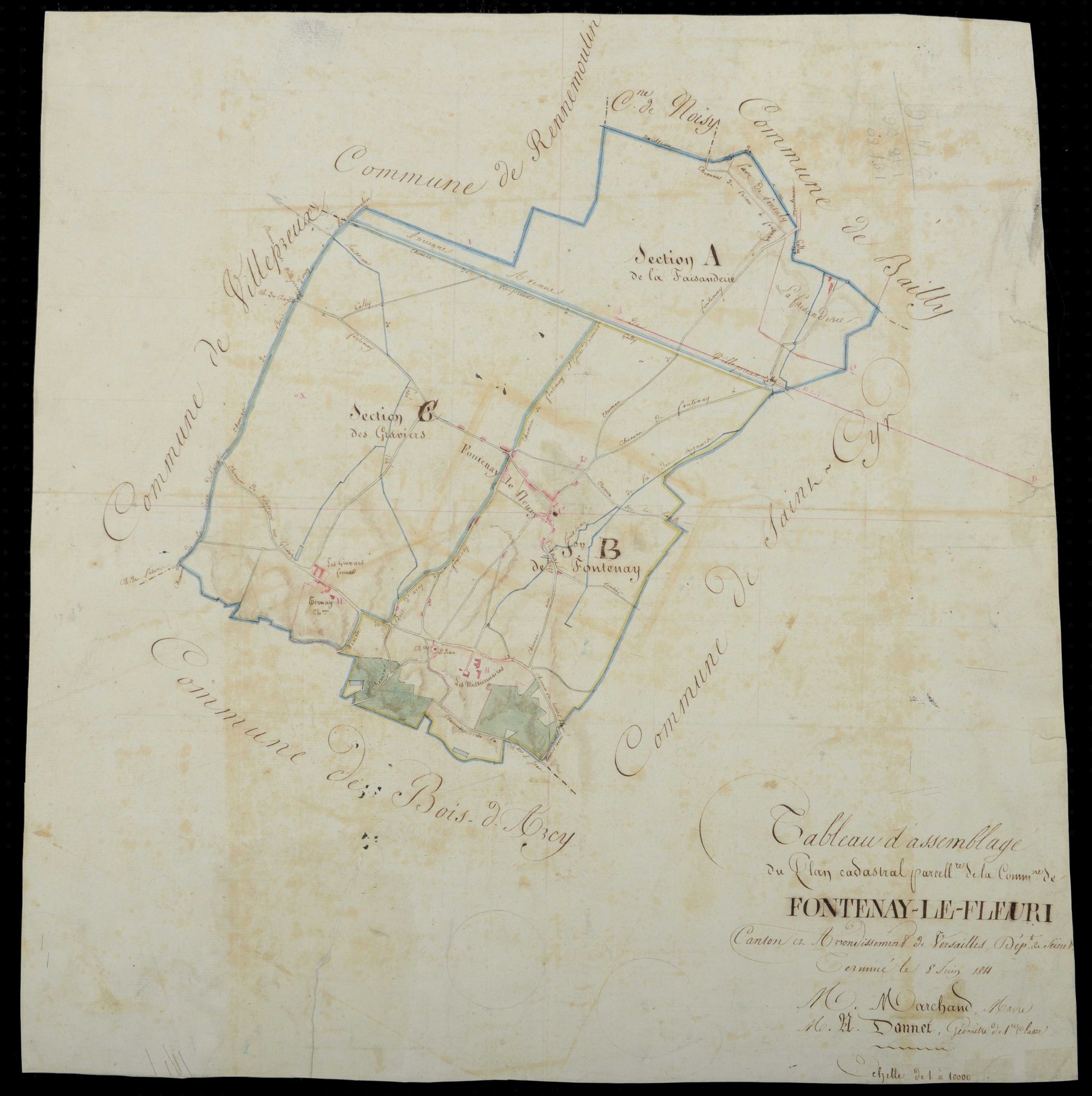Fontenay-le-Fleury - Plans de l’Administration du cadastre
