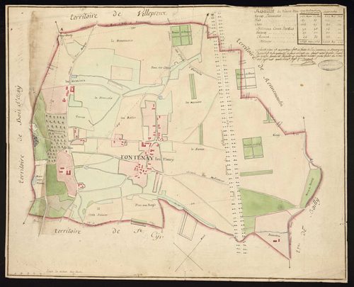 Fontenay-le-Fleury - Plan d'intendance de la paroisse de Fontenay-le-Fleury