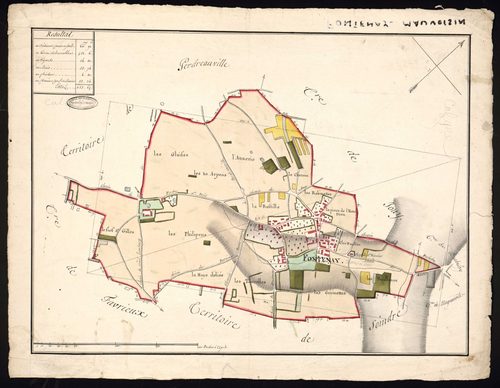 Fontenay-Mauvoisin - Plan d'intendance de la paroisse de Fontenay-Mauvoisin
