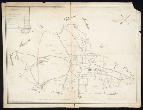 Fontenay-Mauvoisin - Plan d'intendance de la paroisse de Fontenay-Mauvoisin