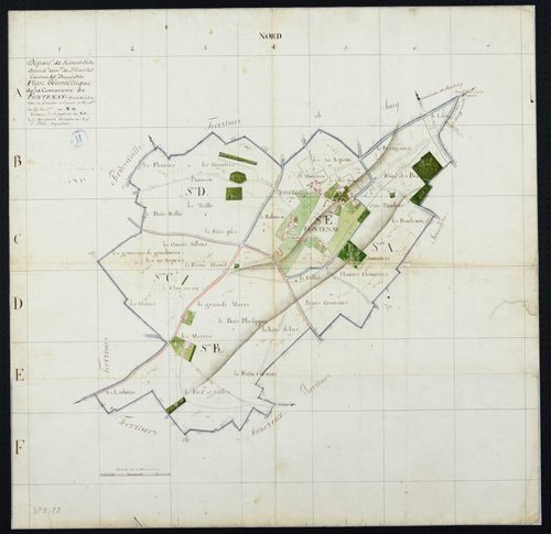 Fontenay-Mauvoisin - Plan géométrique