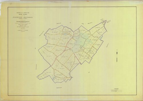 Fontenay-Mauvoisin - Plans du cadastre remembré