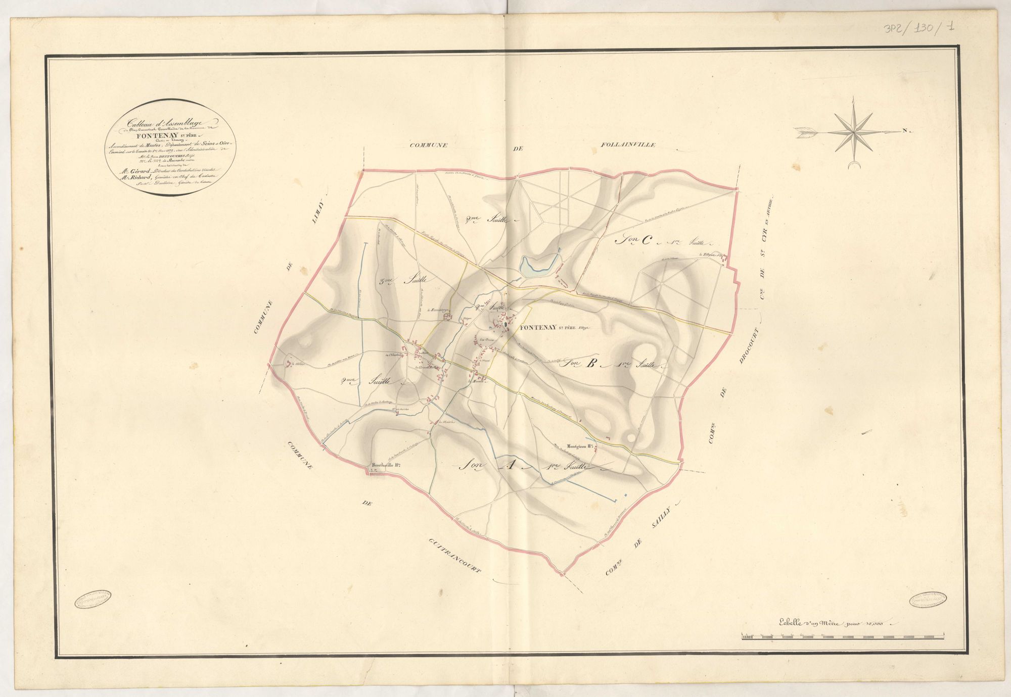 Fontenay-Saint-Père - Plans de la Préfecture de Seine-et-Oise