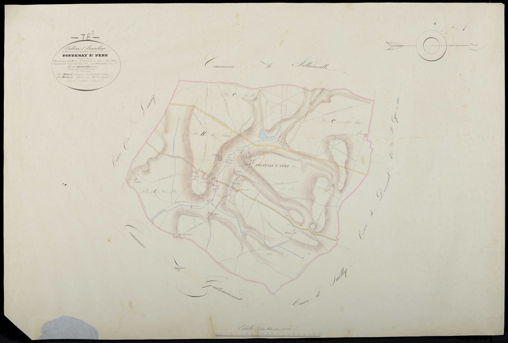 Fontenay-Saint-Père - Plans de l’Administration du cadastre