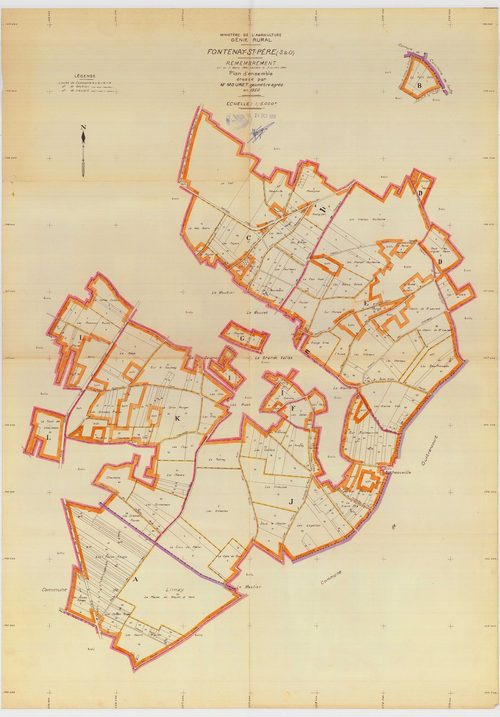 Fontenay-Saint-Père - Plans du cadastre remembré