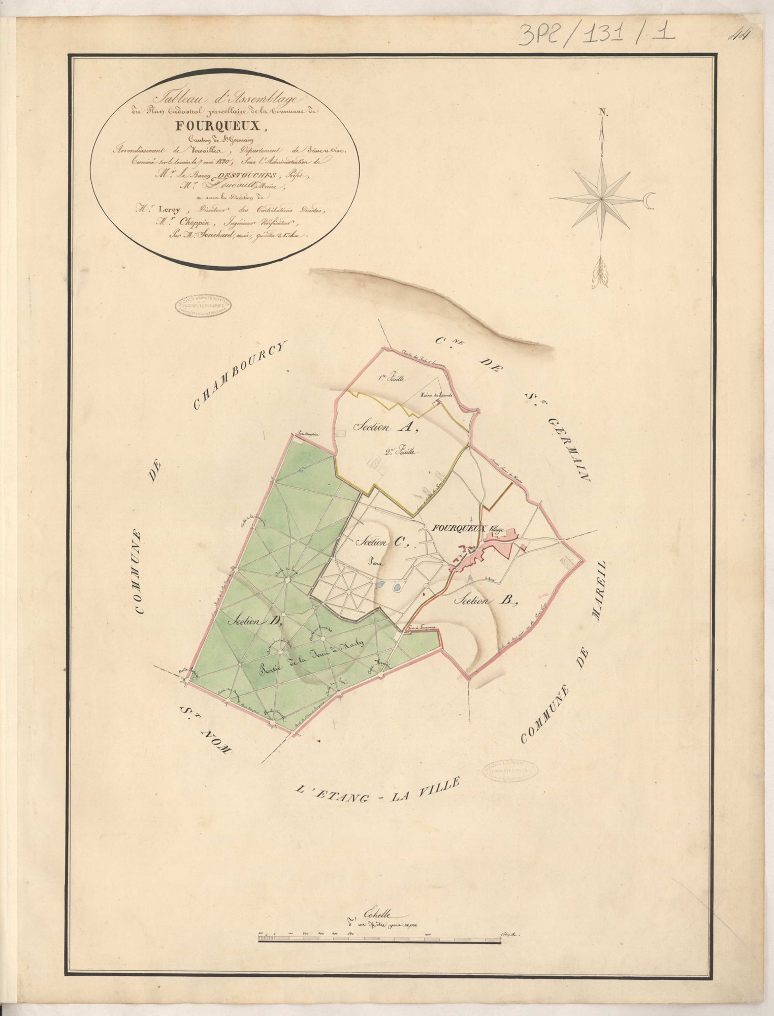 Fourqueux - Plans de la Préfecture de Seine-et-Oise