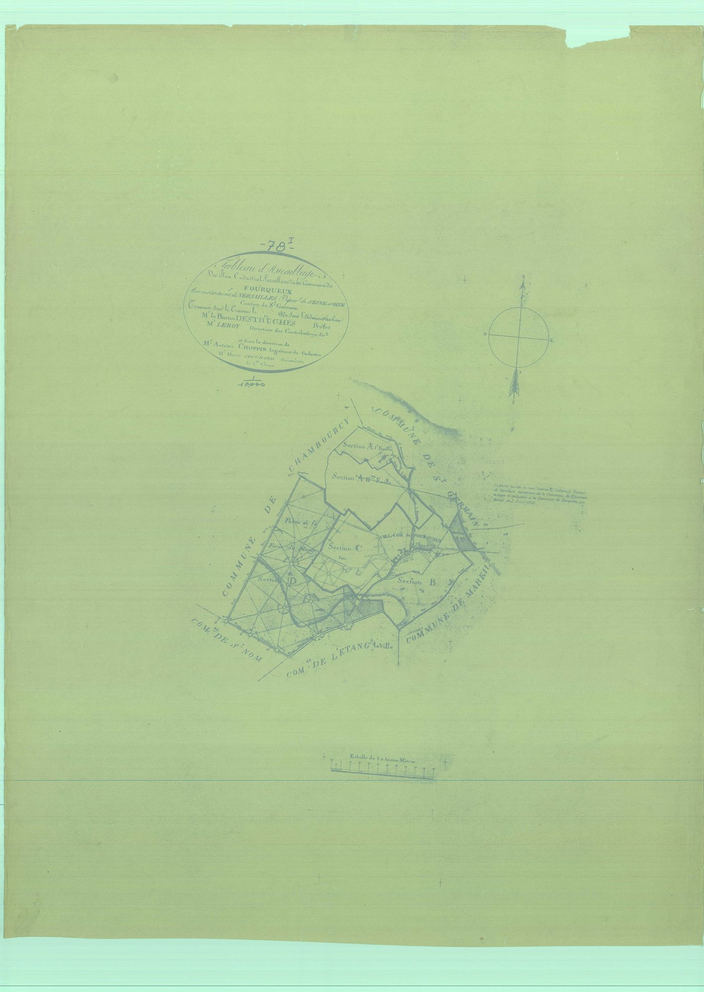 Fourqueux - Plans du cadastre rénové