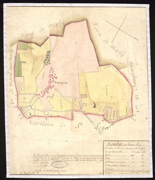 Fourqueux - Plan d'intendance de la paroisse de Fourqueux