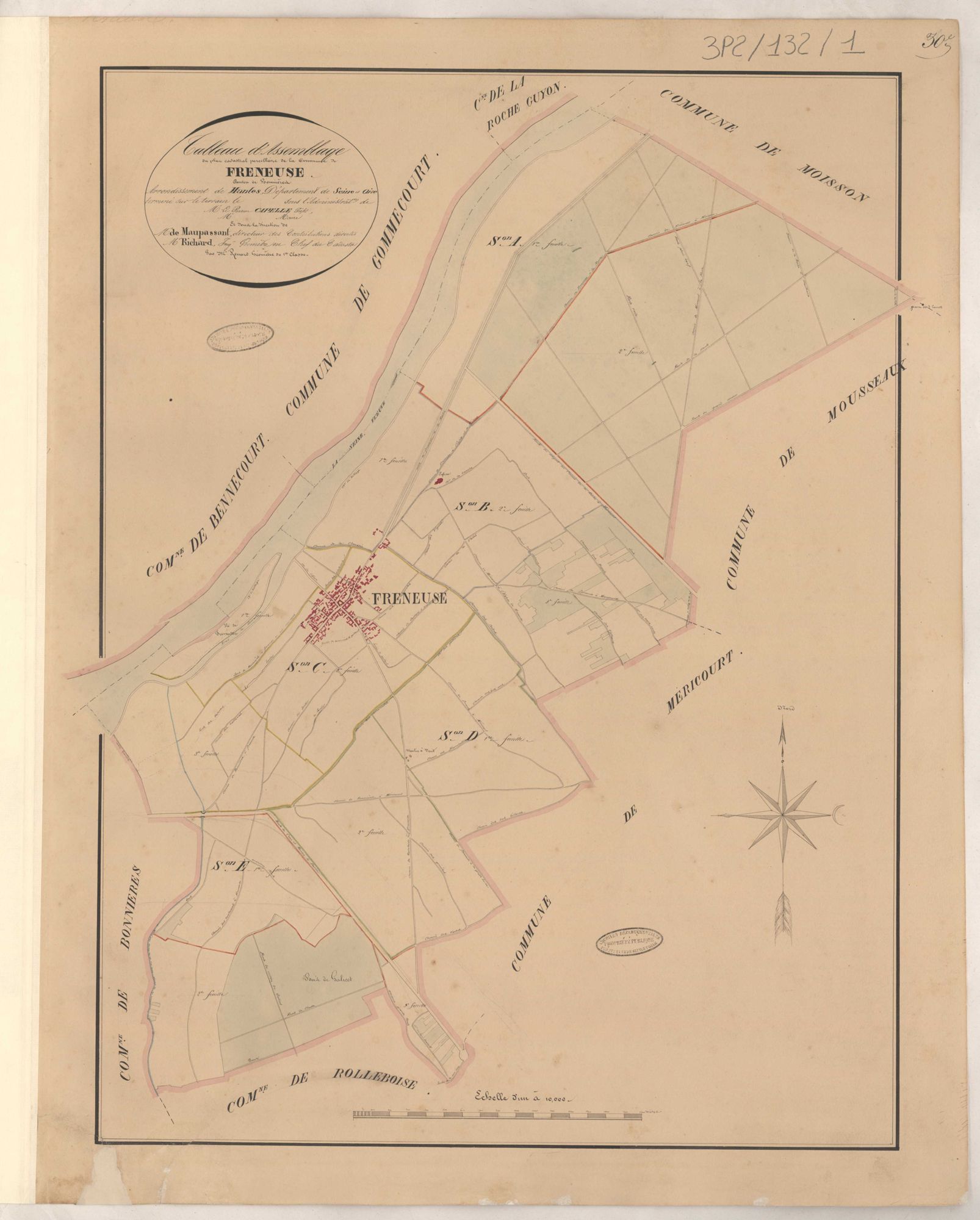 Freneuse - Plans de la Préfecture de Seine-et-Oise