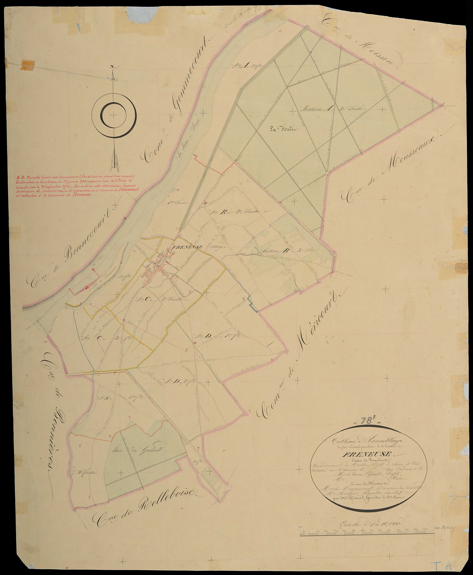 Freneuse - Plans de l’Administration du cadastre