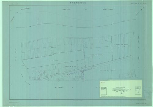 Freneuse - Plans du cadastre remembré