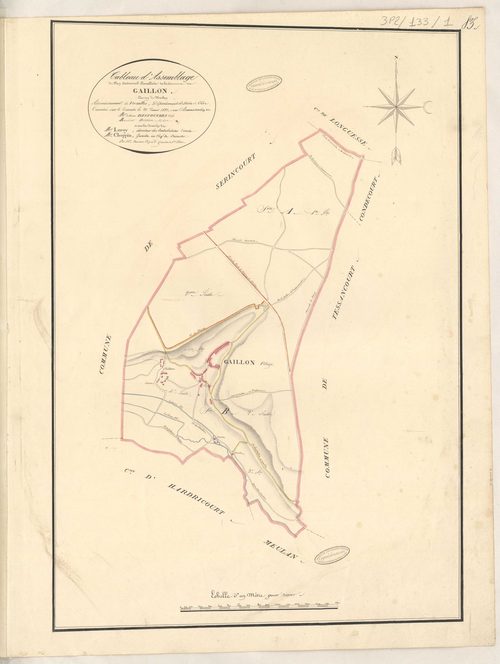 Gaillon-sur-Montcient - Plans de la Préfecture de Seine-et-Oise