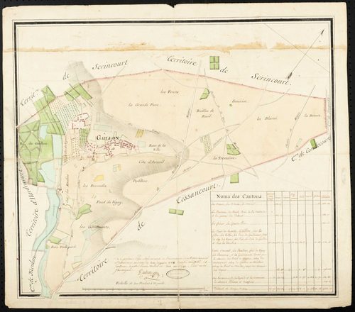 Gaillon-sur-Montcient - Plan d'intendance de la paroisse de Gaillon-sur-Montcient