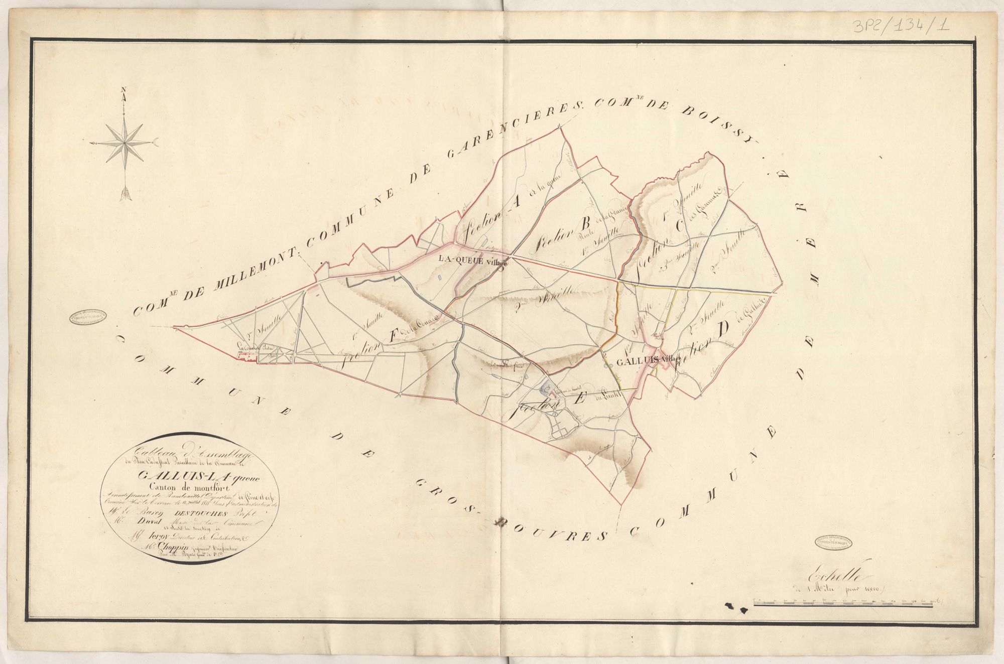 Galluis - Plans de la Préfecture de Seine-et-Oise