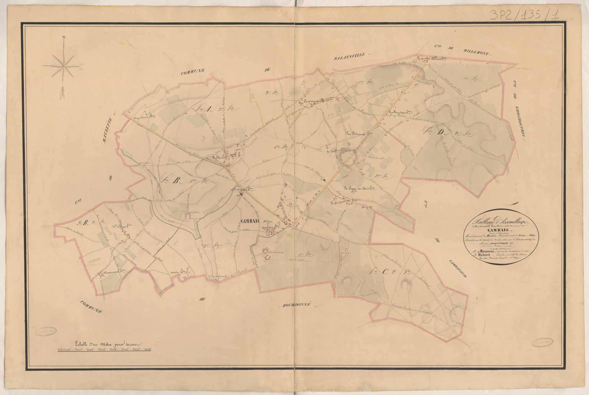 Gambais - Plans de la Préfecture de Seine-et-Oise