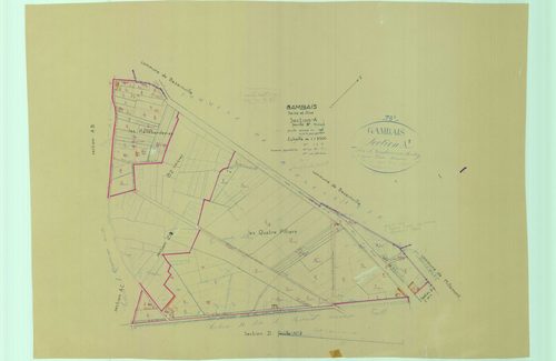 Gambais - Plans du cadastre rénové
