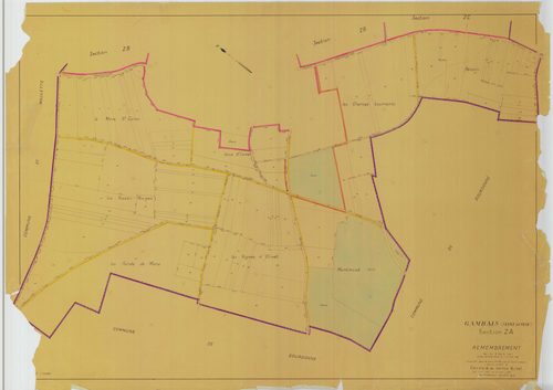 Gambais - Plans du cadastre remembré