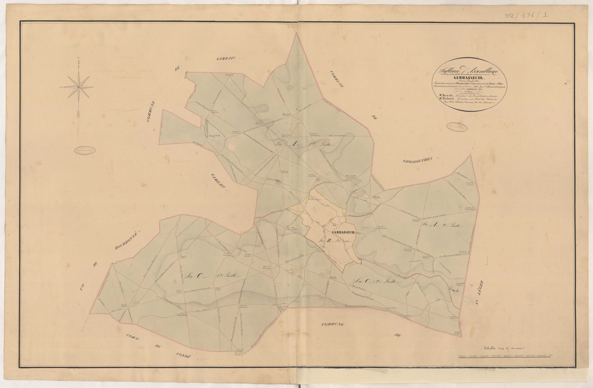 Gambaiseuil - Plans de la Préfecture de Seine-et-Oise
