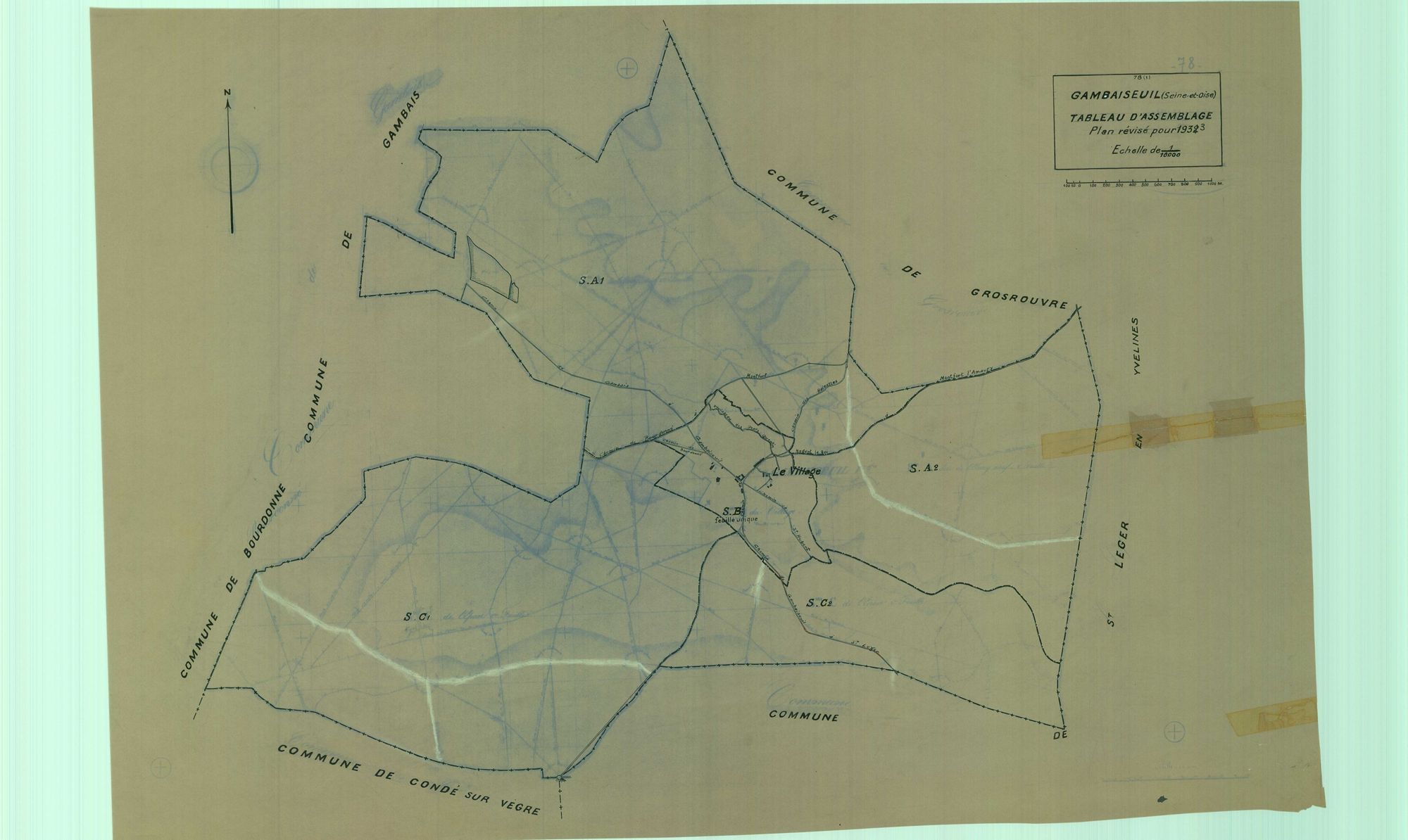 Gambaiseuil - Plans du cadastre rénové