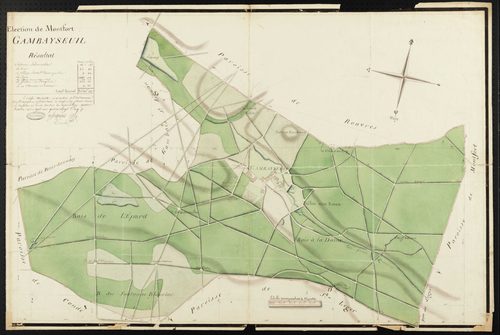 Gambaiseuil - Plan d'intendance de la paroisse de Gambaiseuil