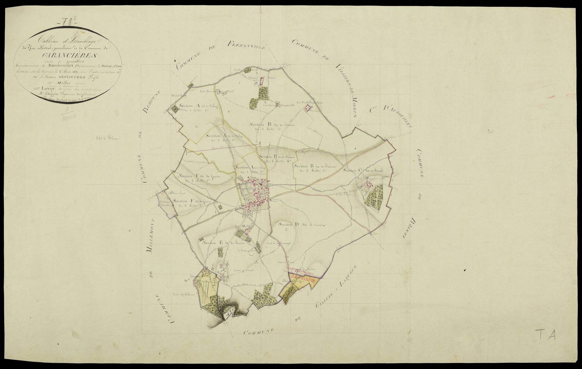 Garancières - Plans de l’Administration du cadastre
