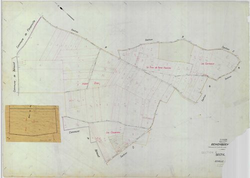 Garancières - Plans du cadastre remembré