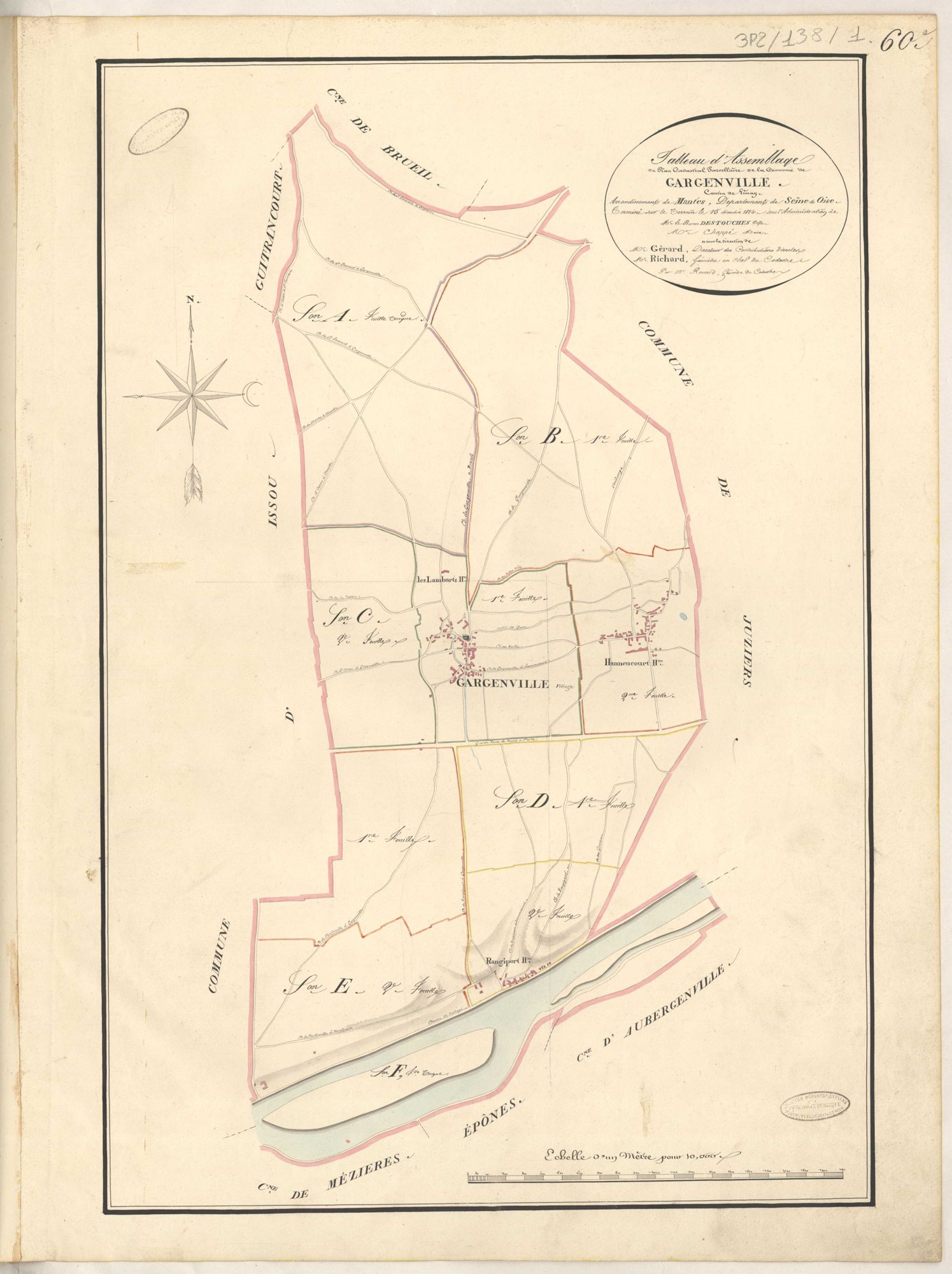 Gargenville - Plans de la Préfecture de Seine-et-Oise