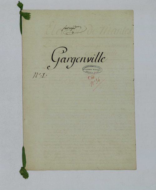 Gargenville - Procès-verbal d'arpentage du territoire de la paroisse de Gargenville