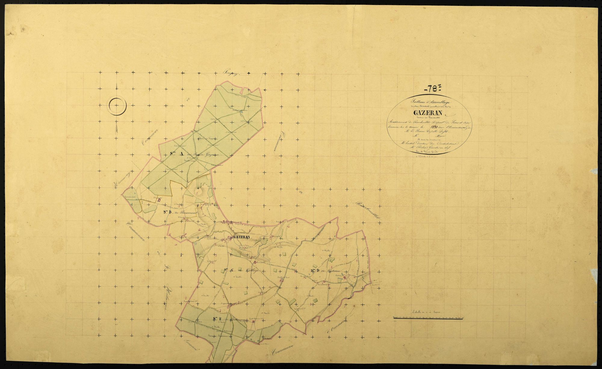 Gazeran - Plans de l’Administration du cadastre