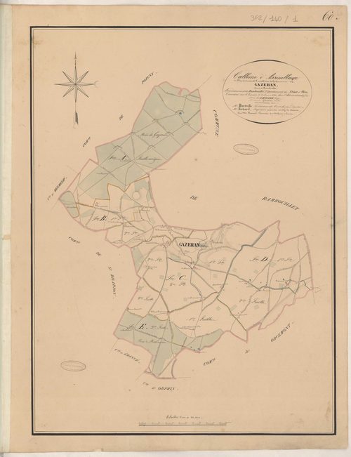 Gazeran - Plans de la Préfecture de Seine-et-Oise