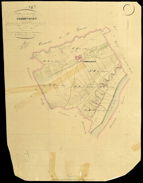 Gommecourt - Plans de l’Administration du cadastre