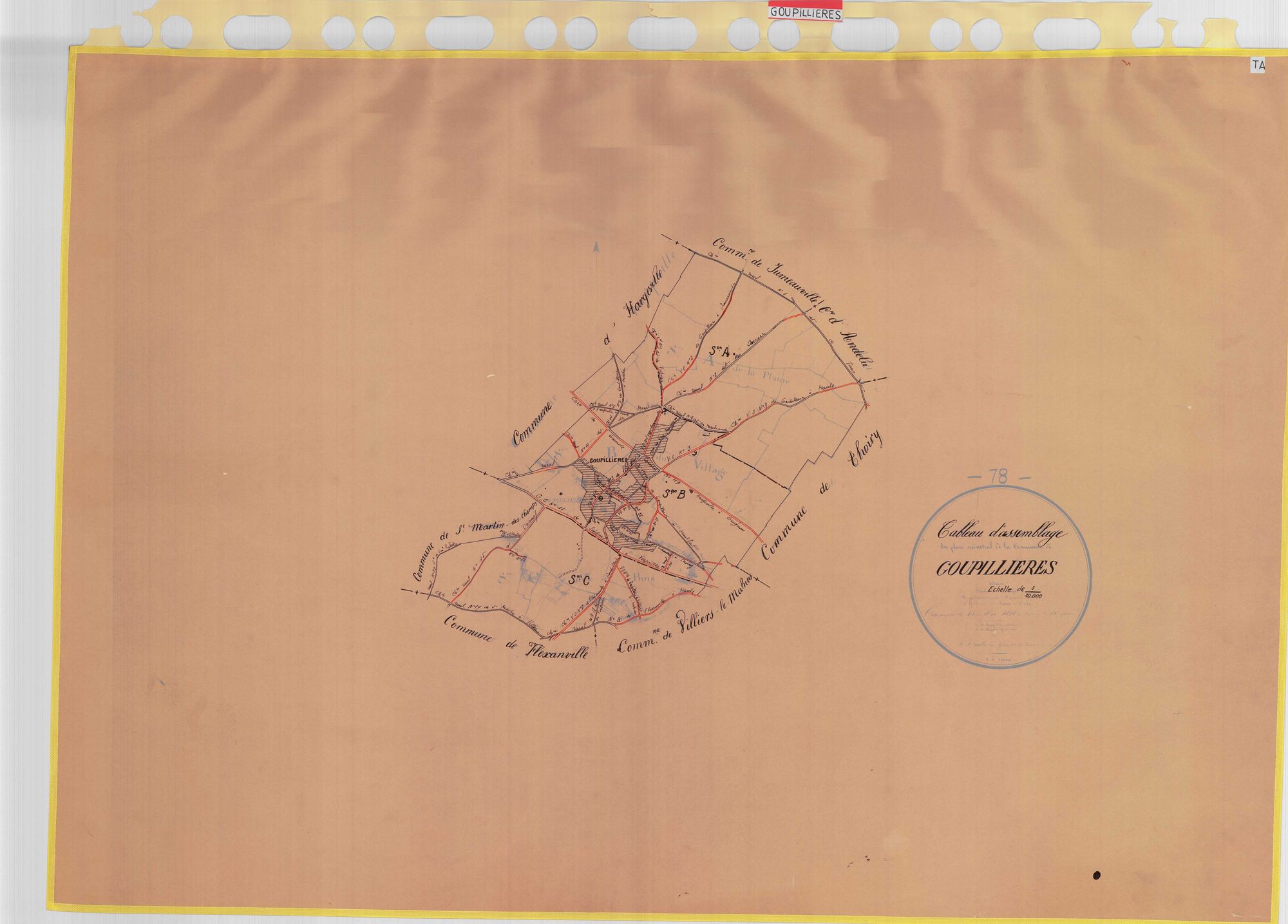 Goupillières - Plans du cadastre rénové