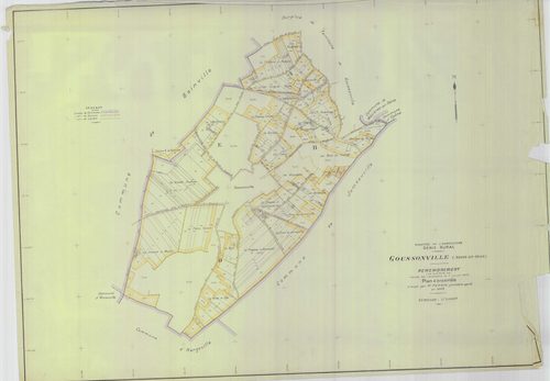 Goussonville - Plans du cadastre remembré