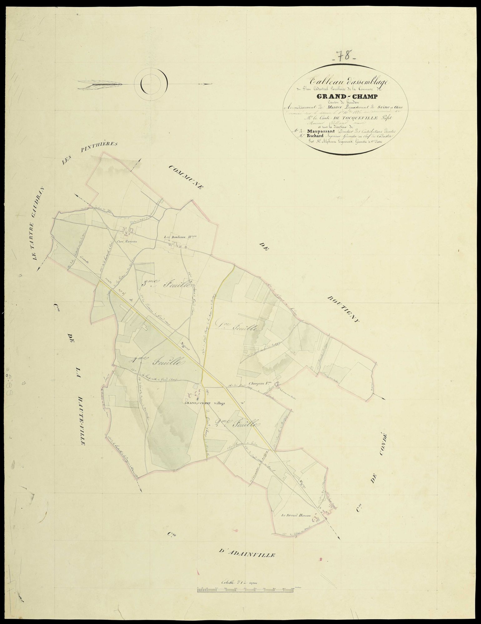 Grandchamp - Plans de l’Administration du cadastre