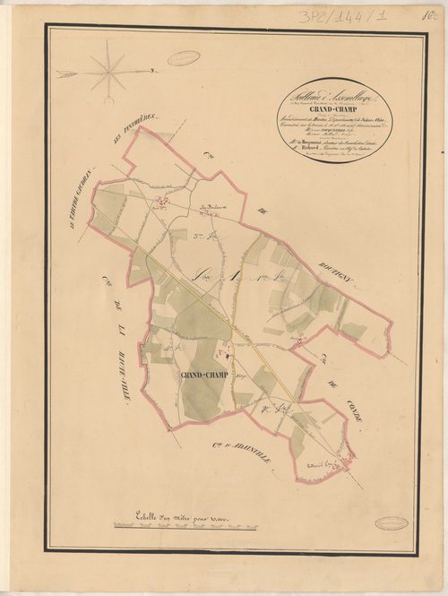 Grandchamp - Plans de la Préfecture de Seine-et-Oise