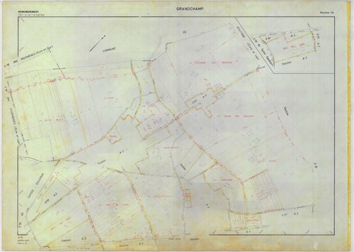 Grandchamp - Plans du cadastre remembré