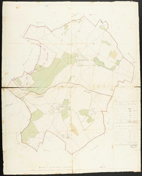Gressey - Plan d'intendance de la paroisse de Gressey
